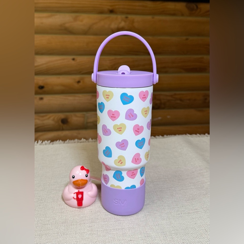 CONVERSATION HEARTS Simple Modern 24oz Kids Trek Pivot Tumbler w/Freebie